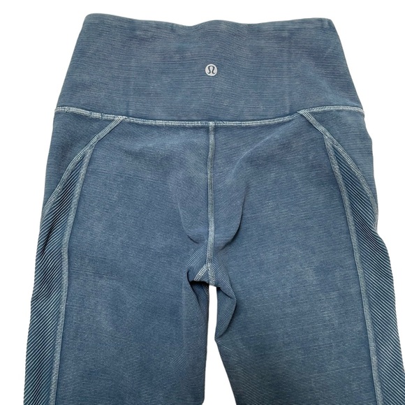 Lululemon Wunder Under HR Tight *Snow Washed Ribbed 28" Washed Night Diver - Picture 7 of 9